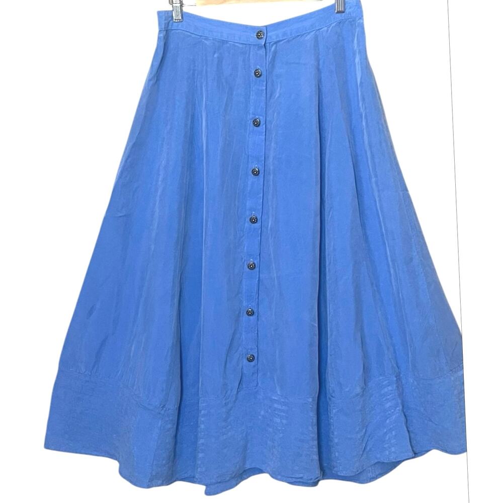 VTG 90s New Frontier Button Front Long Skirt Western Prairie Cottagecore Large
